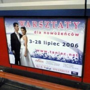 Lipcowe Warsztay dla Nowożeńców - reklama w metrze