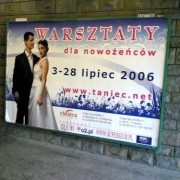 Warsztaty dla Nowożeńców - reklama w metrze