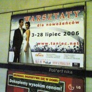 Warsztaty dla Nowożeńców - reklama w metrze